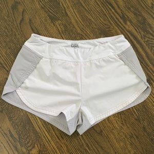 athleta girl purple/gray shorts